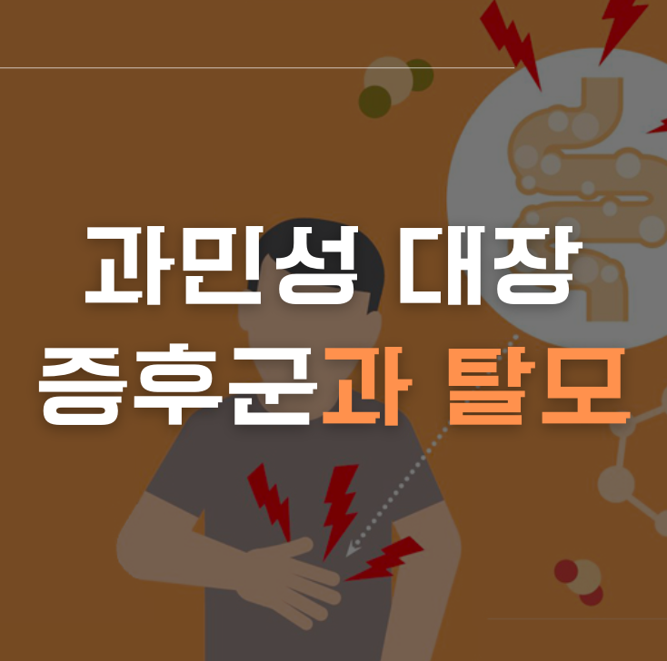 과민성 대장 증후군과 탈모 - 소화 건강과 모발의 관련성 썸네일