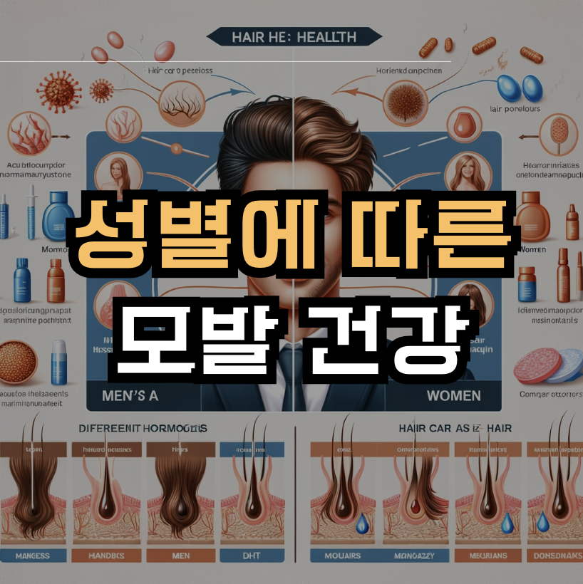 성별에 따른 모발 건강 - 남성과 여성의 차이점이미지